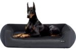 Luxuriöses Hundebett in Dunkelgrau | Abnehmbar