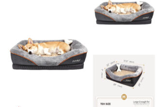 Hundebett Memory Foam Orthopädisch mit Bezug
