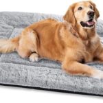Graues Hundebett XXL, Große Hunde, Waschbar,