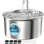 Katzenbrunnen Edelstahl Trinkbrunnen Katze: 2.6L Katzen