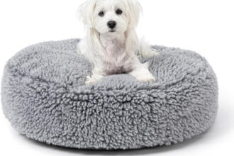 PELZIN Kausicheres Hundebett Rund Dog Bed