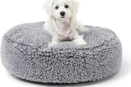 PELZIN Kausicheres Hundebett Rund Dog Bed