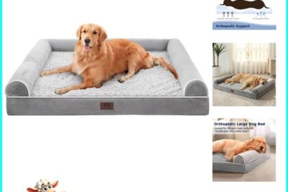 Orthopädisches Hundebett Western Home Grau 127x91x19cm