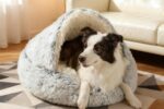 Hundebett Katzenbett Plüsch Kuschelbett Anti-Rutsch 50cm