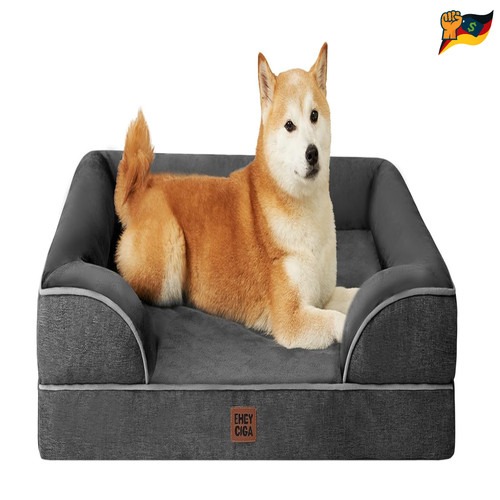 Orthopädisches Hundebett 89x56cm Dunkelgrau Memory Foam