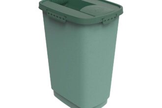 rotho Tierfutterbehälter "CODY" aus Recyclingkunststoff, 25 l, mistletoe green