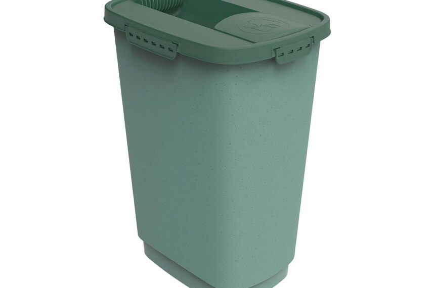 rotho Tierfutterbehälter "CODY" aus Recyclingkunststoff, 25 l, mistletoe green