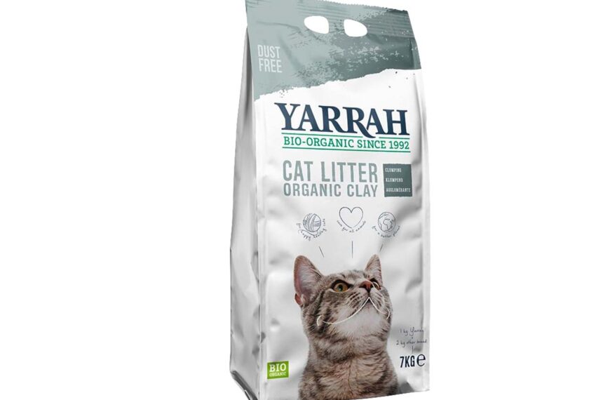 YARRAH Bio-Katzen-Streu, klumpenbildend, staubfrei, 7 kg
