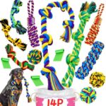 XL Hundespielzeug Kauspielzeug 14 Stück Robustes