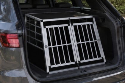 Hundetransportbox Auto Kofferraum Transportbox Hund Aluminium
