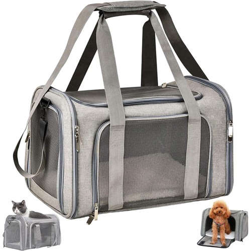 Transporttasche Katze Hund Hundetransportbox Katzentransporttasche faltbar