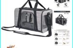 Wakytu Transportbox Hund Katze faltbar Grau