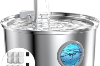 Katzenbrunnen Edelstahl Trinkbrunnen 3,2L für Katze