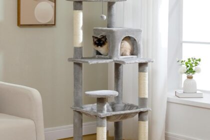 Katzenkratzbaum Große Katzen stabil 143 cm