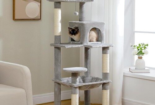 Katzenkratzbaum Große Katzen stabil 143 cm