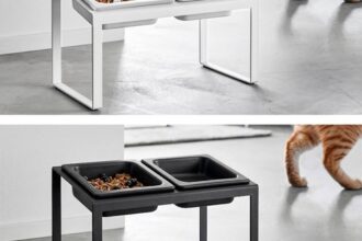 Yamazaki Doppelnapf mit 2 Schalen Anti-Schling
