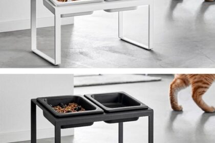Yamazaki Doppelnapf mit 2 Schalen Anti-Schling