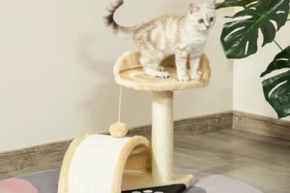 Kleiner Kratzbaum Katze Sisal Kratzsäule Katzenbett