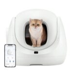Katzentoilette Intelligente Selbstreinigend App-Steuerung 65L Katzenkl