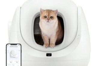Katzentoilette Intelligente Selbstreinigend App-Steuerung 65L Katzenkl