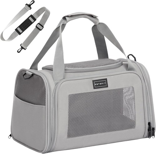 Transportbox Katze/Hund Tragetasche Flugzeug mit Schutzgurt