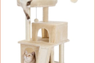 Katzenbaum Kratzbaum mit Sisal-Seil Plüsch Liege