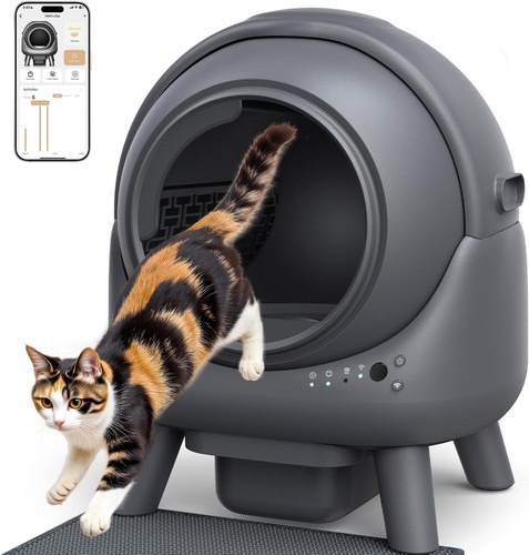 Katzenklo Selbstreinigend FEELNEEDY 65L Elektrische Automatische