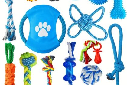 15er Hundespielzeug Set Kauspielzeug Seilspiel