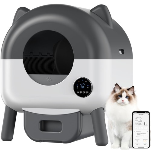 Selbstreinigende Katzentoilette Selbstreinigend, Geruchskontrolle &App-Steuerung