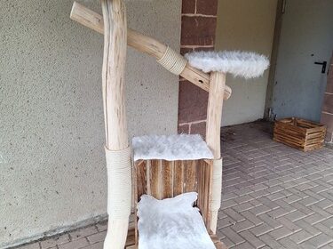 Natur-Kratzbaum,Katzenbaum,Kletterbaum Katze