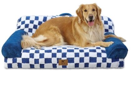 Orthopädisches Katzenbett Flauschig 104x69cm, Abnehmbar Katzensofa