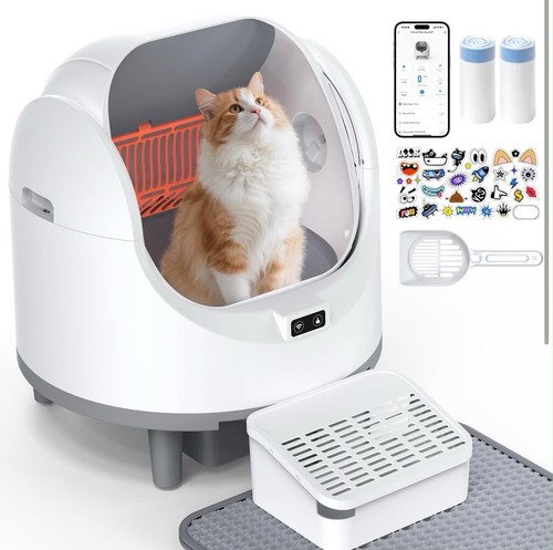 Automatische Katzentoilette XL Selbstreinigend App-Steuerung bis