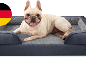 JOEJOY Orthopädisches Hundebett Kleine Hunde,71X58X17Cm, Memory
