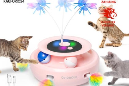 Katzenspielzeug 3 in 1 Elektrisch Interaktiv