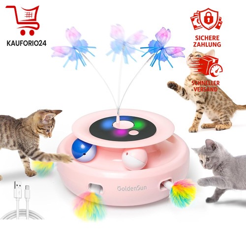 Katzenspielzeug 3 in 1 Elektrisch Interaktiv