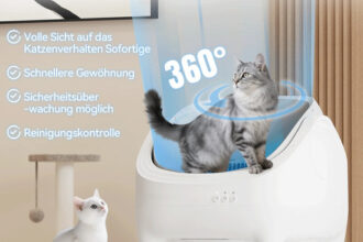 Selbstreinigende Katzentoilette automatisch Geräuscharm mit Geruchskontrolle