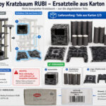 Nobby RUBI Kratzbaum Ersatzteile Karton 2/3