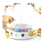 Potaroma 3-in-1 Katzenspielzeug Automatisches Federspiel Flatternder