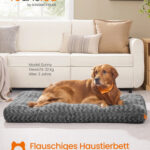 Feandrea Hundebett Plüsch Hundekissen orthopädisch waschbar