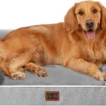 Hundebett Orthopädisch 112x81cm Grau Memory Foam