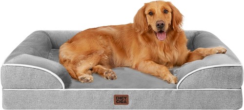 Hundebett Orthopädisch 112x81cm Grau Memory Foam