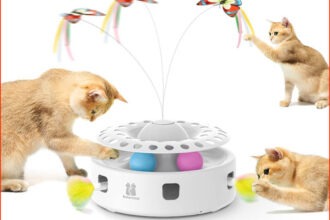 Interaktives Katzenspielzeug 3-in-1 Automatisches Federspiel Schmetterling