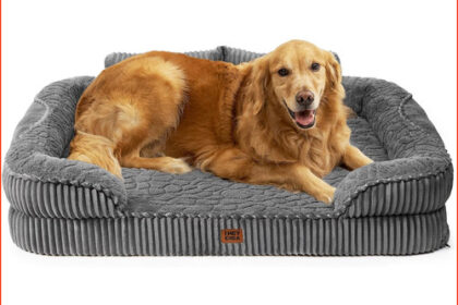 Hundebett Orthopädisch 107x76cm Grau Memory Foam