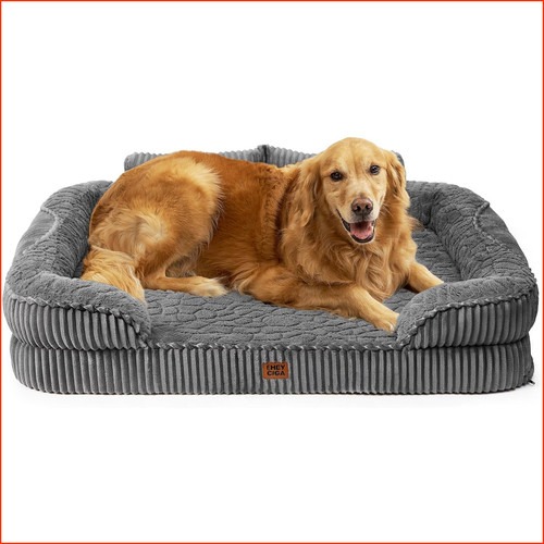 Hundebett Orthopädisch 107x76cm Grau Memory Foam