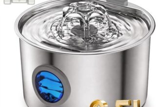 3,5L Edelstahl Trinkbrunnen Katzenbrunnen für Katze