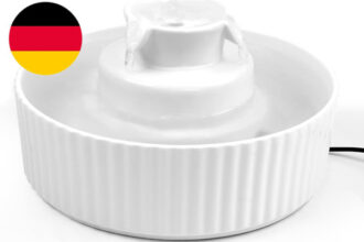 Keramik Katzenbrunnen, 2.1L Trinkbrunnen Wasserbrunnen Für