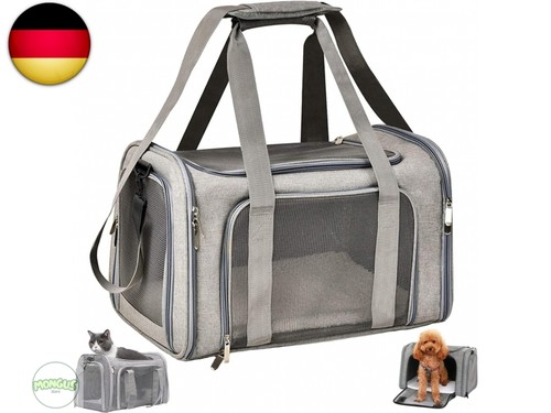 Transporttasche für Katze Hund, Hundetransportbox, Faltbare