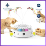 Interaktives Katzenspielzeug 3-in-1 Automatisches Federspiel Schmetterling