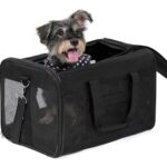 Hundetransportbox Katze Tasche Reisetasche zusammenklappbar Schwarz