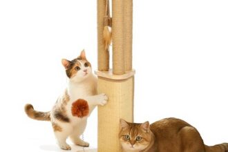 Kratzbaum Katze 67cm Sisal Natur Pfosten